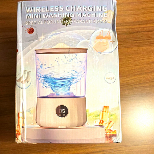 Wireless charging mini washing - wireless,